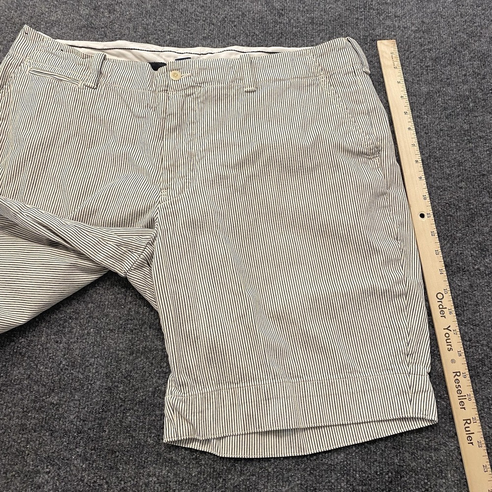 Vintage Y2K Polo Ralph Lauren Vertical Striped Baggy Loose Fit Shorts Mens Sz 38 - Picture 12 of 13